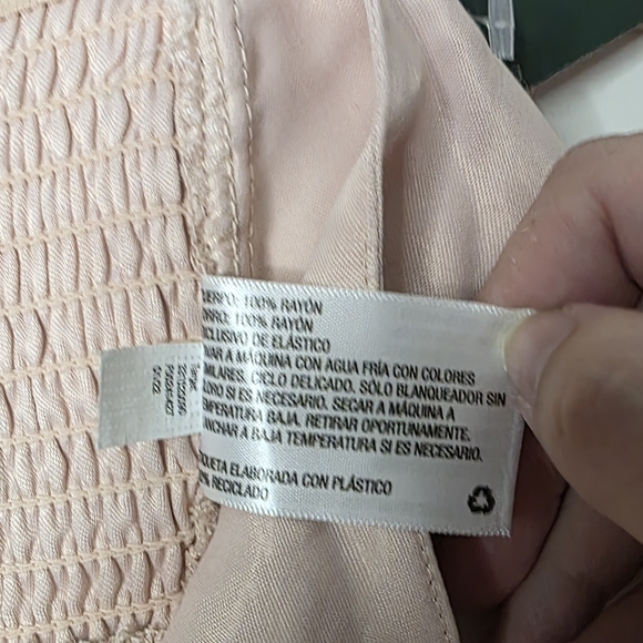 NWT Wild Fable M Blush Pink Cowl Neck Triangle Halter Top - Picture 5 of 10